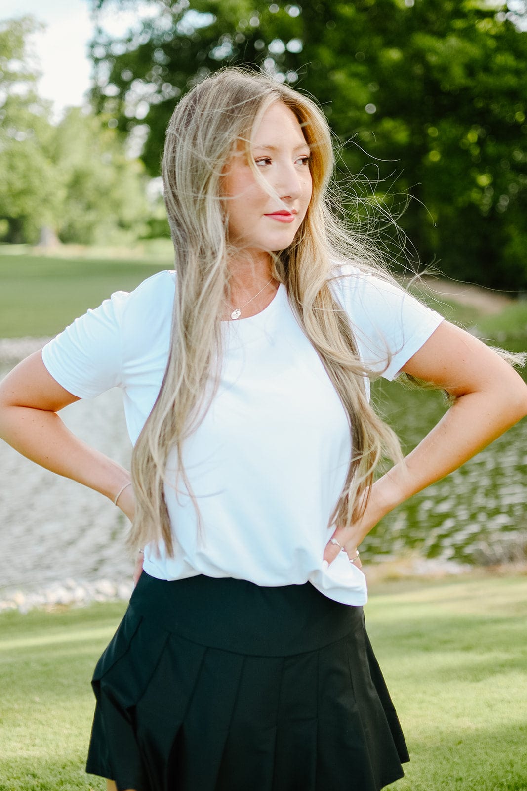 Black Pleated Athletic Tennis Skort for Women - Breathable High Waist Skirt with Shorts - Perfect for Tennis, Running, Gym & Casual Wear