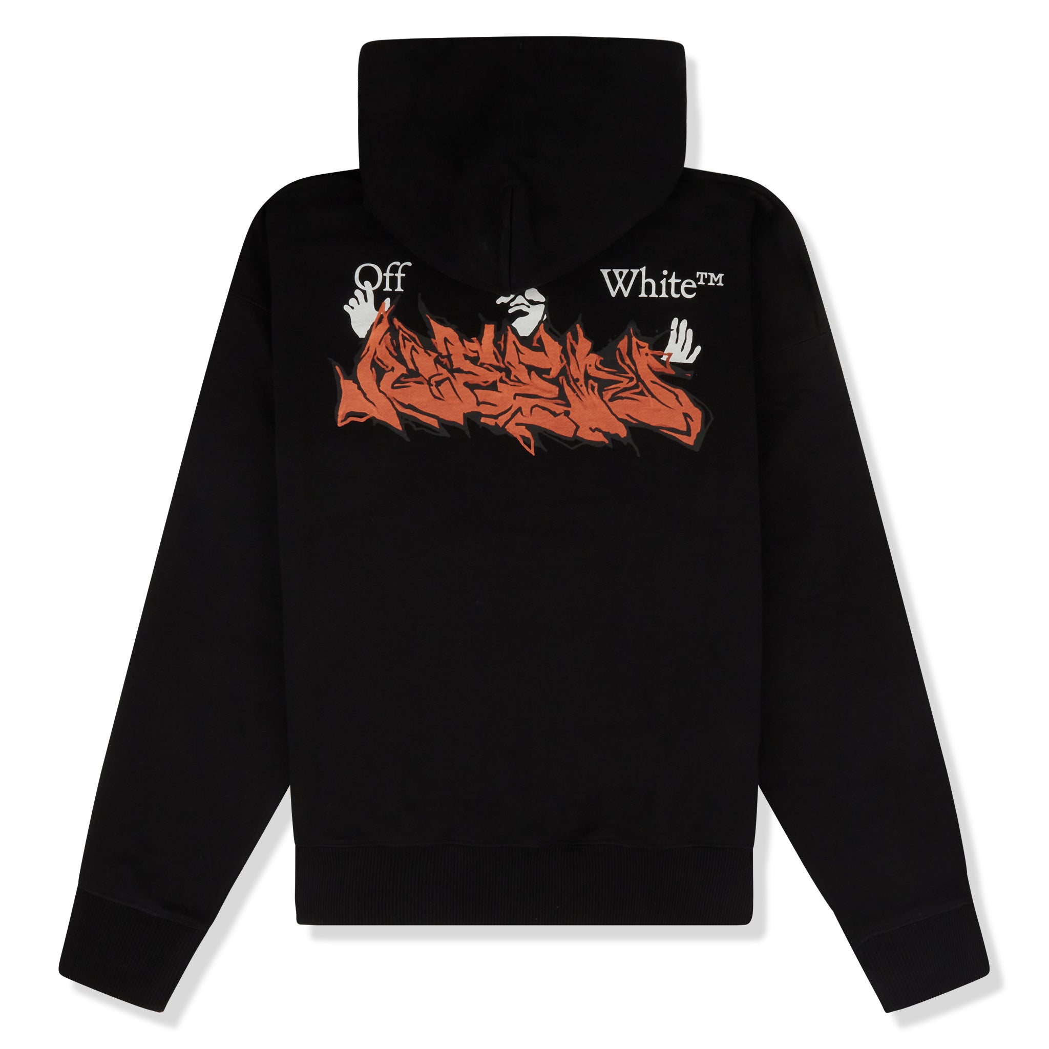 Off-White Graffiti Marker Spray Black Hoodie - Streetwear Fashion for Urban Style & Casual Wear