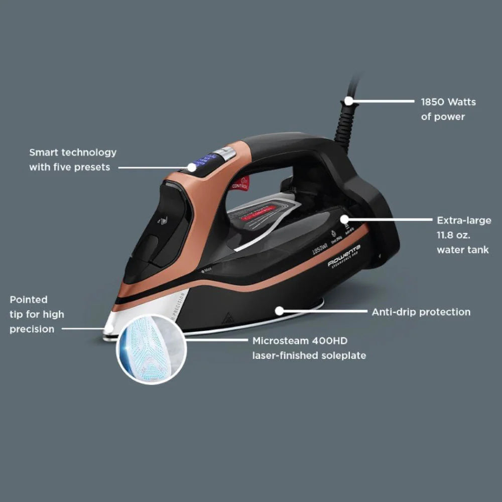 ROWENTA DW9540 SteamForce Pro Garment Steam Iron - Powerful 1800W Steamer for Wrinkles, Clothes & Fabrics - Perfect for Home, Office & Travel Use