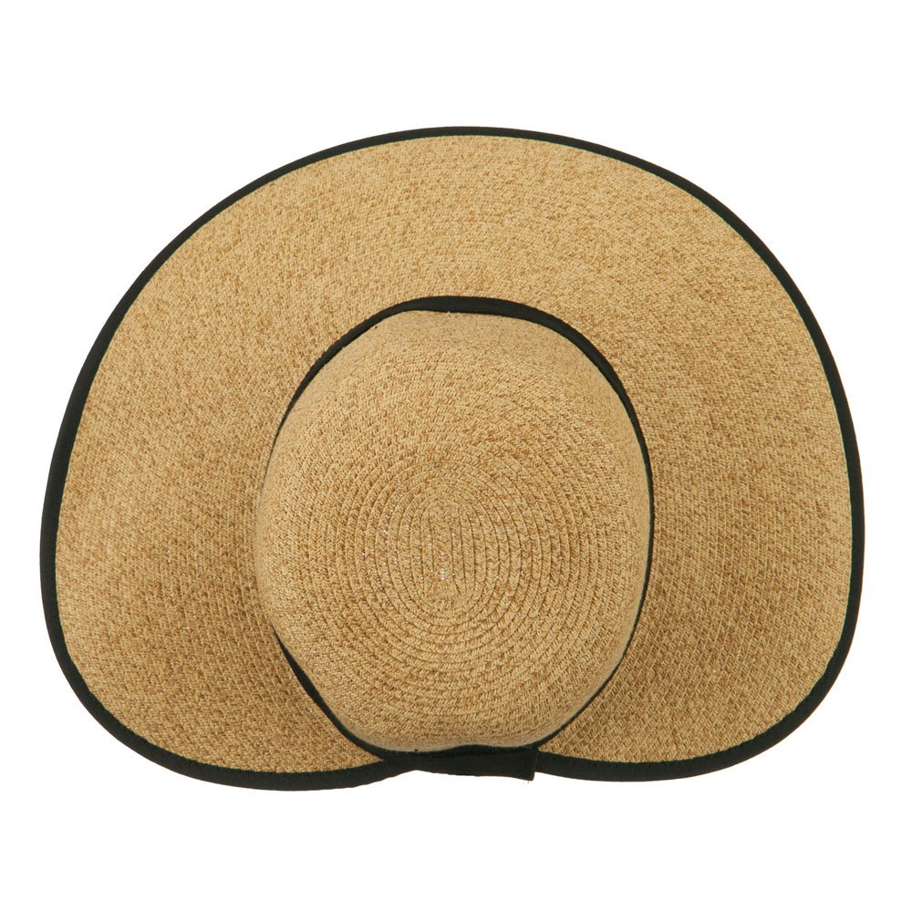 Jeanne Simmons UPF 50+ Sun Protection Gardening Hat with Ribbon Trim - Black for Women | Wide Brim Sun Hat for Outdoor Activities, Beach, Hiking & Yard Work