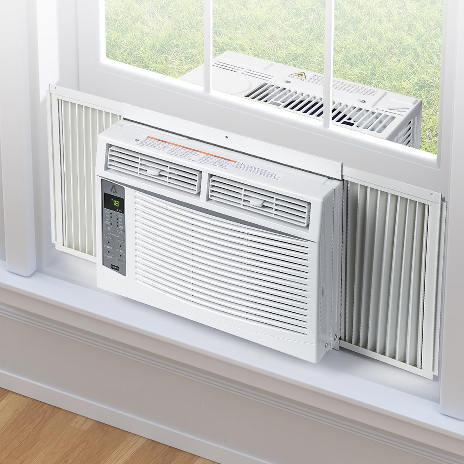 GAOMON 6000 BTU Window Air Conditioner - Energy Efficient Cooling with Remote & Smart App Control - Window Mounted AC Unit for Rooms Up to 250 Sq.Ft - 3 Fan Speeds & Easy Installation Kit - Perfect for Bedrooms, Living Rooms & Small Offices