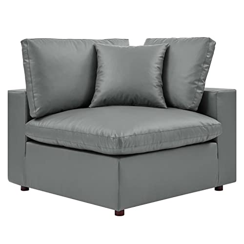 Gray Vegan Leather