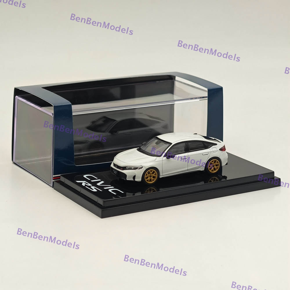 1/64 Scale Hobby Japan Honda Civic RS Customized Version White Diecast Model Car - HJ642046BW - Perfect for Collectors, Display & Gifting