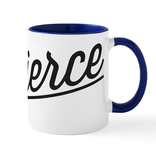 White/Navy Inside - Fierce Mug