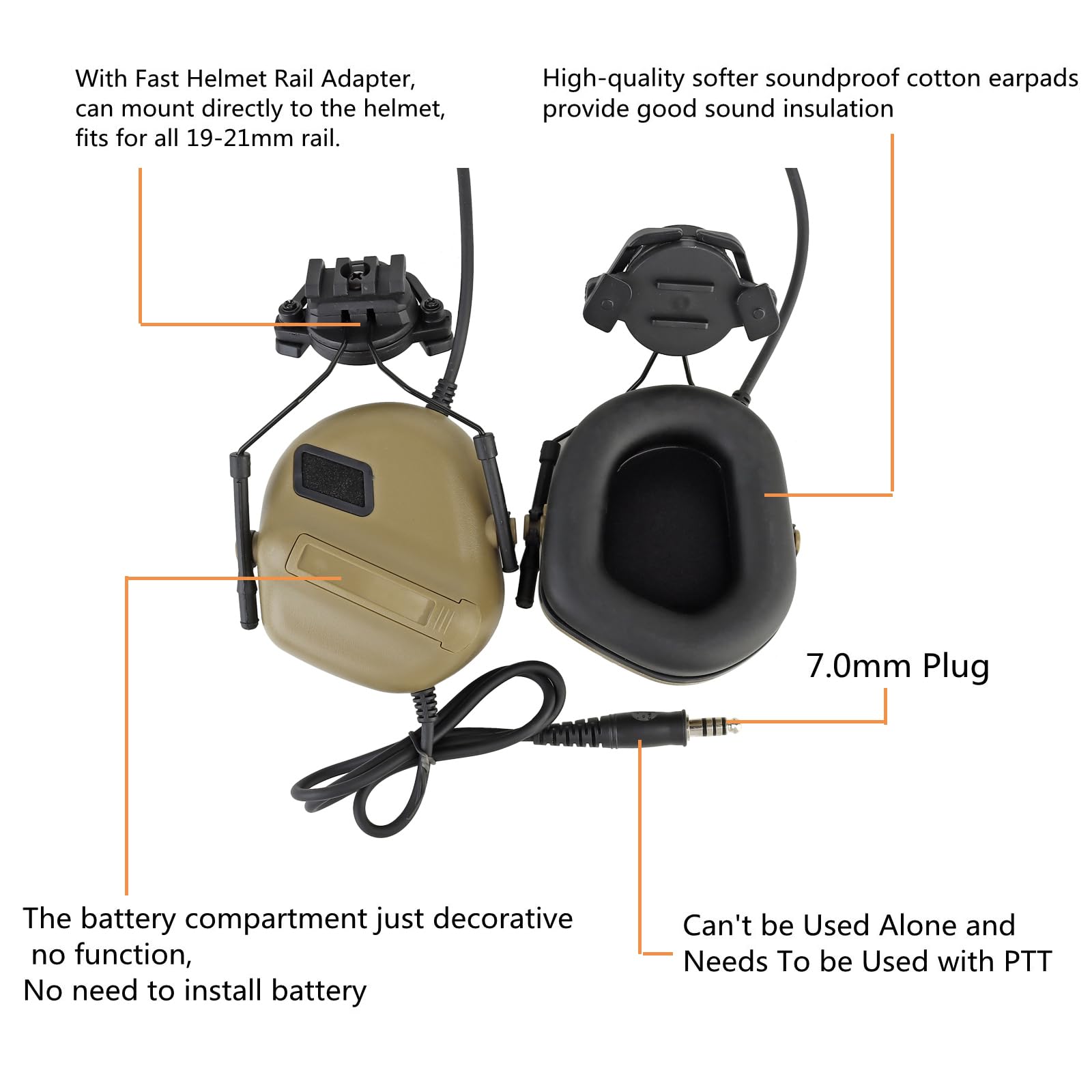 Tactical Airsoft Fast Helmet Set with Military Headset & Cover - Adjustable Memory Foam Padding for Adults & Teens | Perfect for Paintball, Airsoft & Outdoor Combat Training