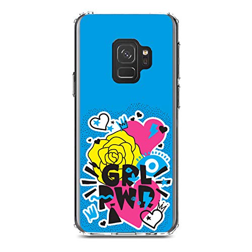 Girl Power - GRL PWR - Blue, Pink, Yellow On Clear Case