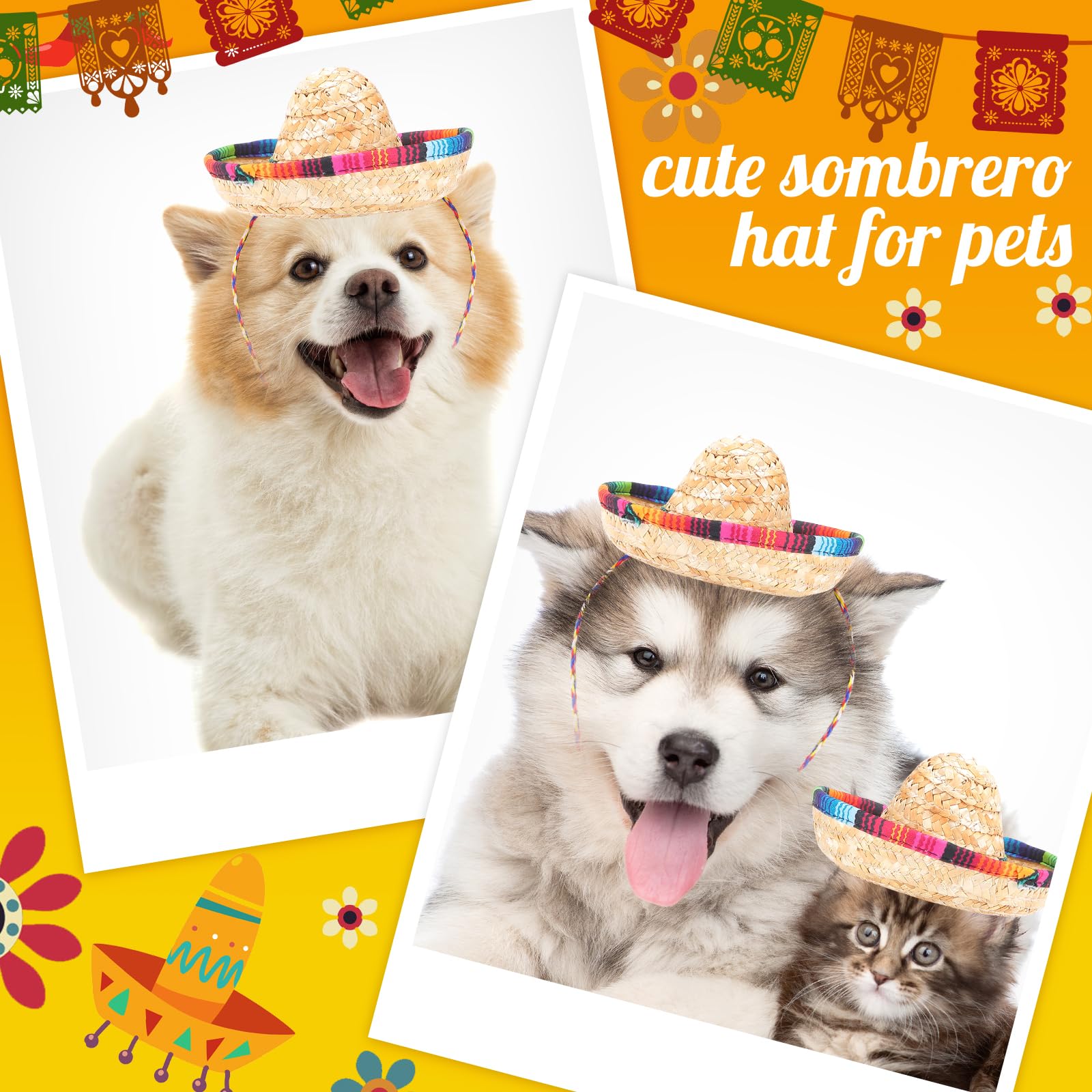 80 Pcs Mini Sombrero Hats - Small Fiesta Party Hats Natural Straw for Cinco de Mayo Decorations, Sombrero Headbands - Perfect for Mexican Themed Parties, Table Decor, and Festive Celebrations