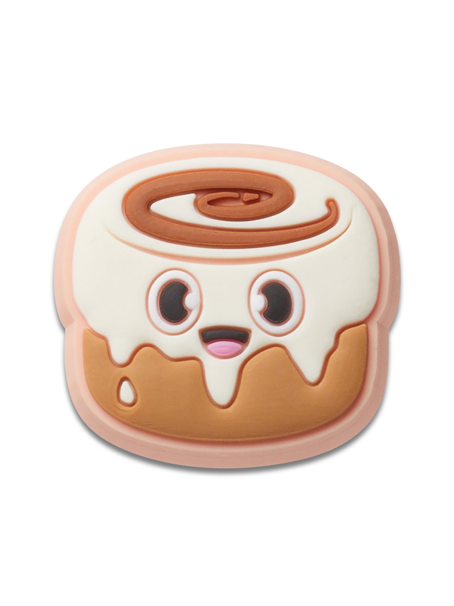 Crocs Jibbitz Cinnamon Bun Smile Charms - Fun & Playful Shoe Accessories for Kids & Adults | Perfect for Customizing Crocs & Adding Personality to Your Footwear
