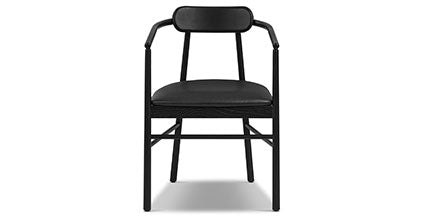 Scanden Modern Dining Chair - Mid Century Wooden Kitchen Chair with Upholstered Seat - Perfect for Dining Room, Kitchen, and Breakfast Nook