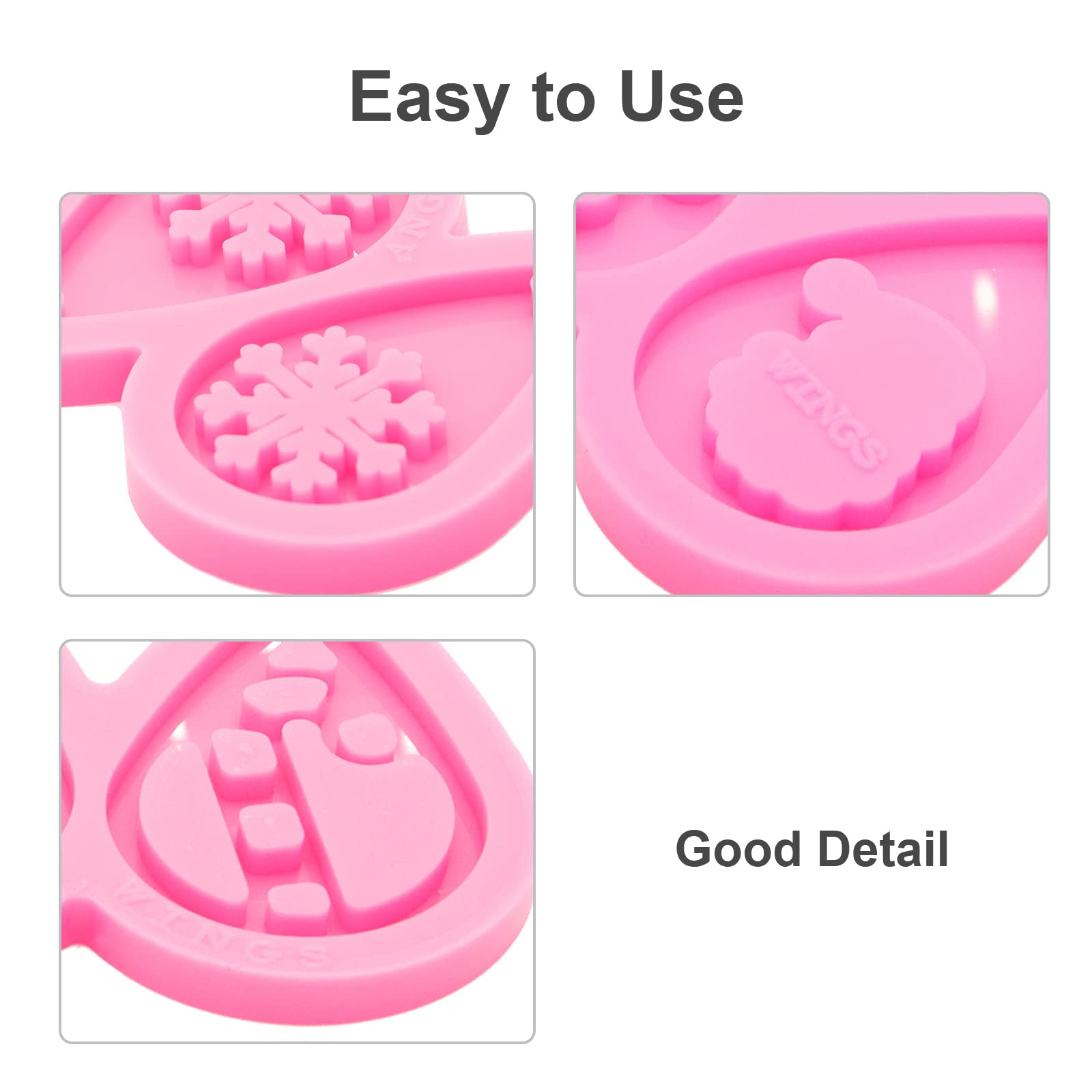 105Pcs Resin Earring Molds Kit with 5 Christmas Theme Silicone Molds - DIY Epoxy Jewelry Casting Set Including Earring Hooks - Perfect for Handmade Unique Earrings, Holiday Gifts & Craft Projects