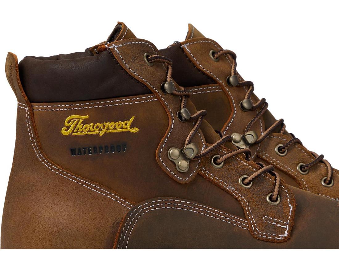 Iron River Series 6 Composite Toe Waterproof Work Boots - Crazy Horse Leather with 90° Heel for Men | Slip Resistant & Electrical Hazard Protection | Ideal for Construction, Landscaping & Outdoor Work