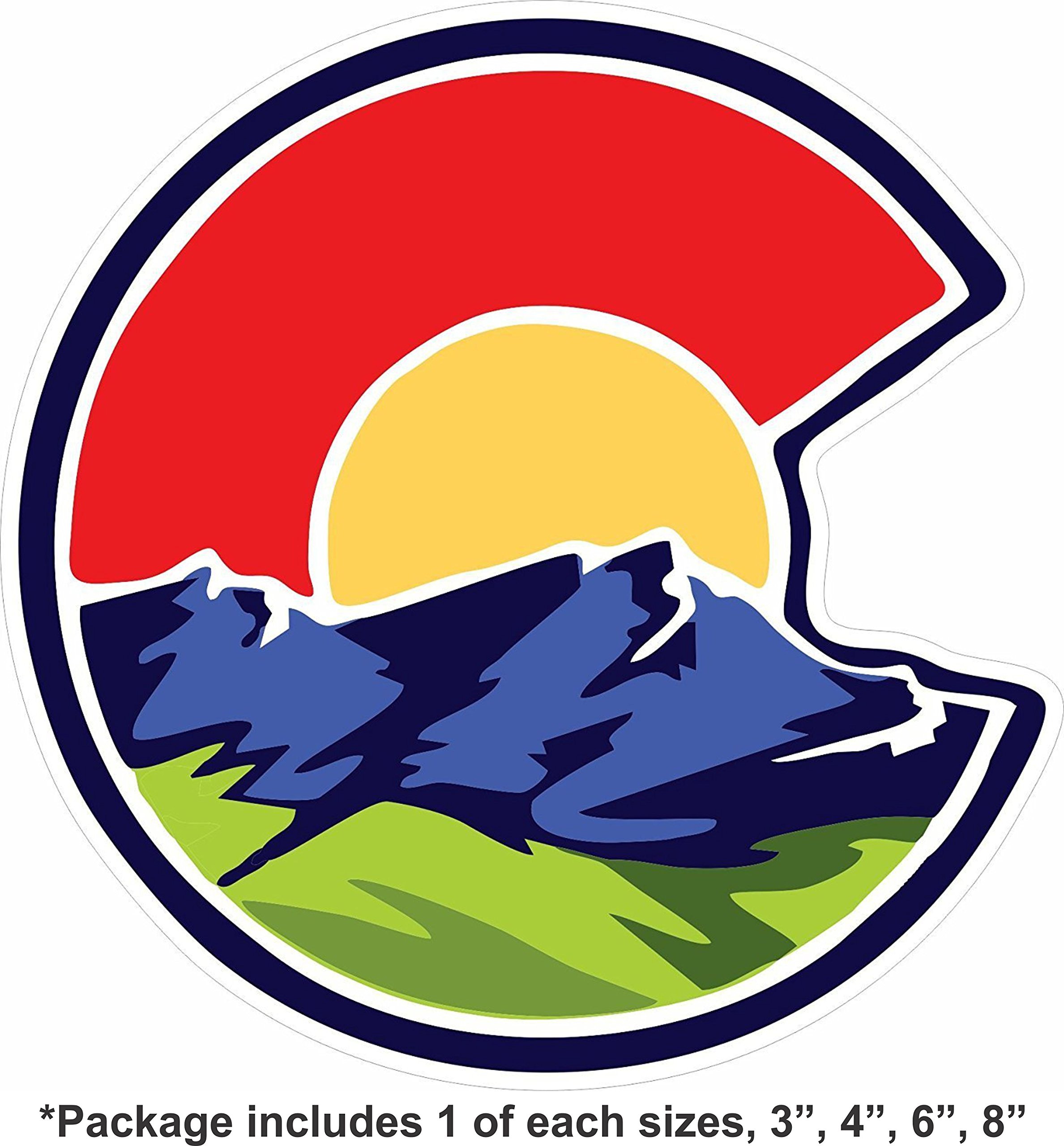 Colorado Nature Stickers Pack - 4 Mixed Sizes (3