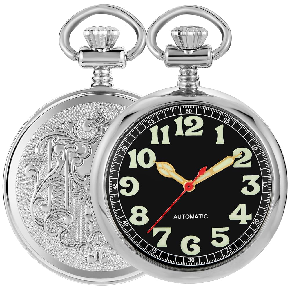 Vintage Copper Hand-Wound Mechanical Pocket Watch with Chain & Box - Steampunk Style for Men & Women | Perfect for Collectors, Gifts, and Cosplay
