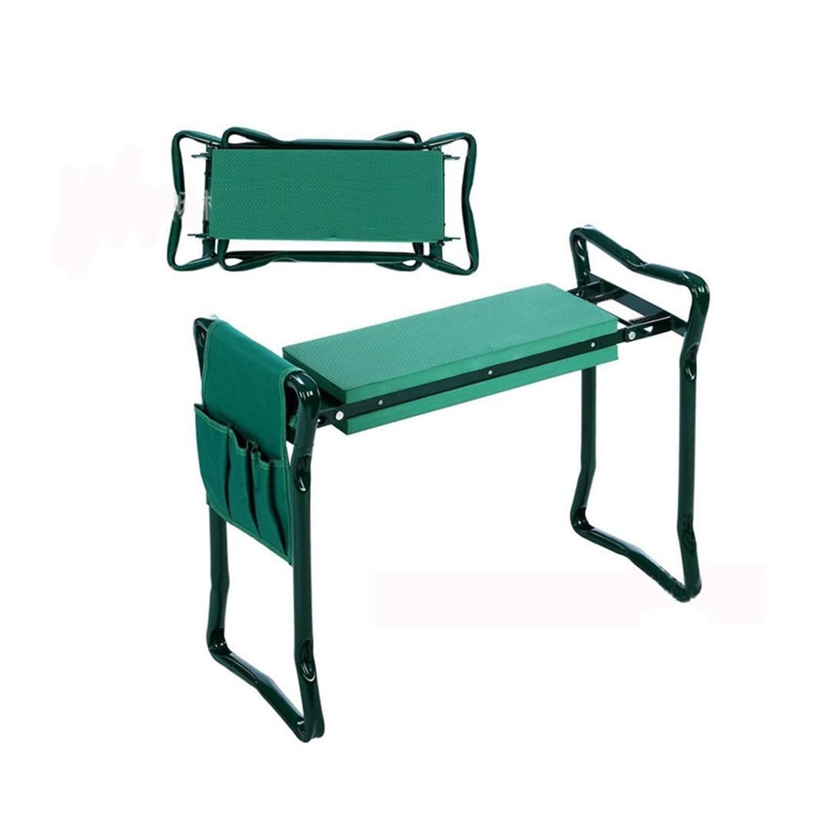 **Foldable Stainless Steel Garden Kneeler Pad & Seat with Cushion - Portable Gardening Stool with Carrying Bag for Outdoor Planting, Weeding, and Landscaping (Color: C)**