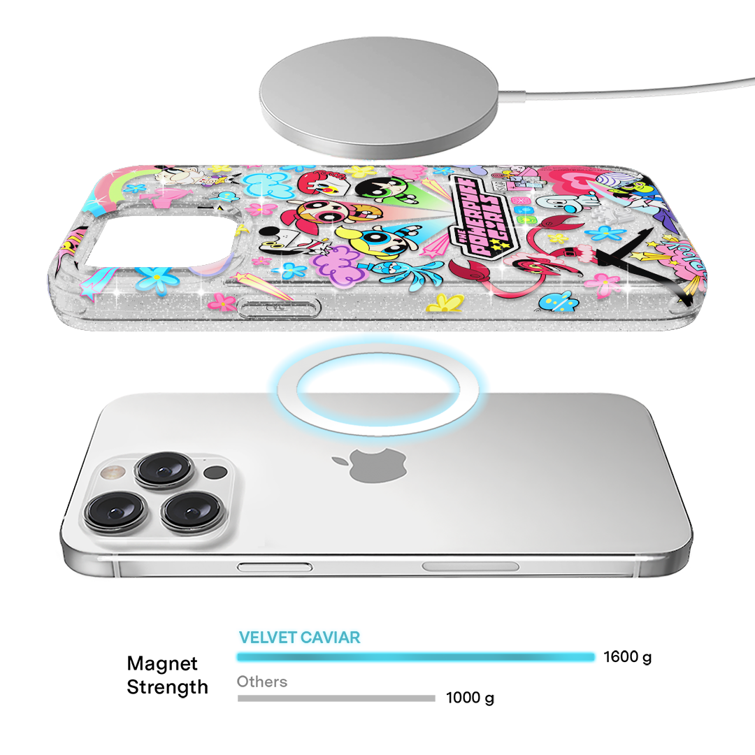 The Powerpuff Girls Girl Power iPhone Case - Cute Cartoon Character Phone Cover for iPhone 13/12/11/X/8/7 - Perfect for Fans, Kids, and Gift Giving - Durable Protection for School, Work, and Everyday Use