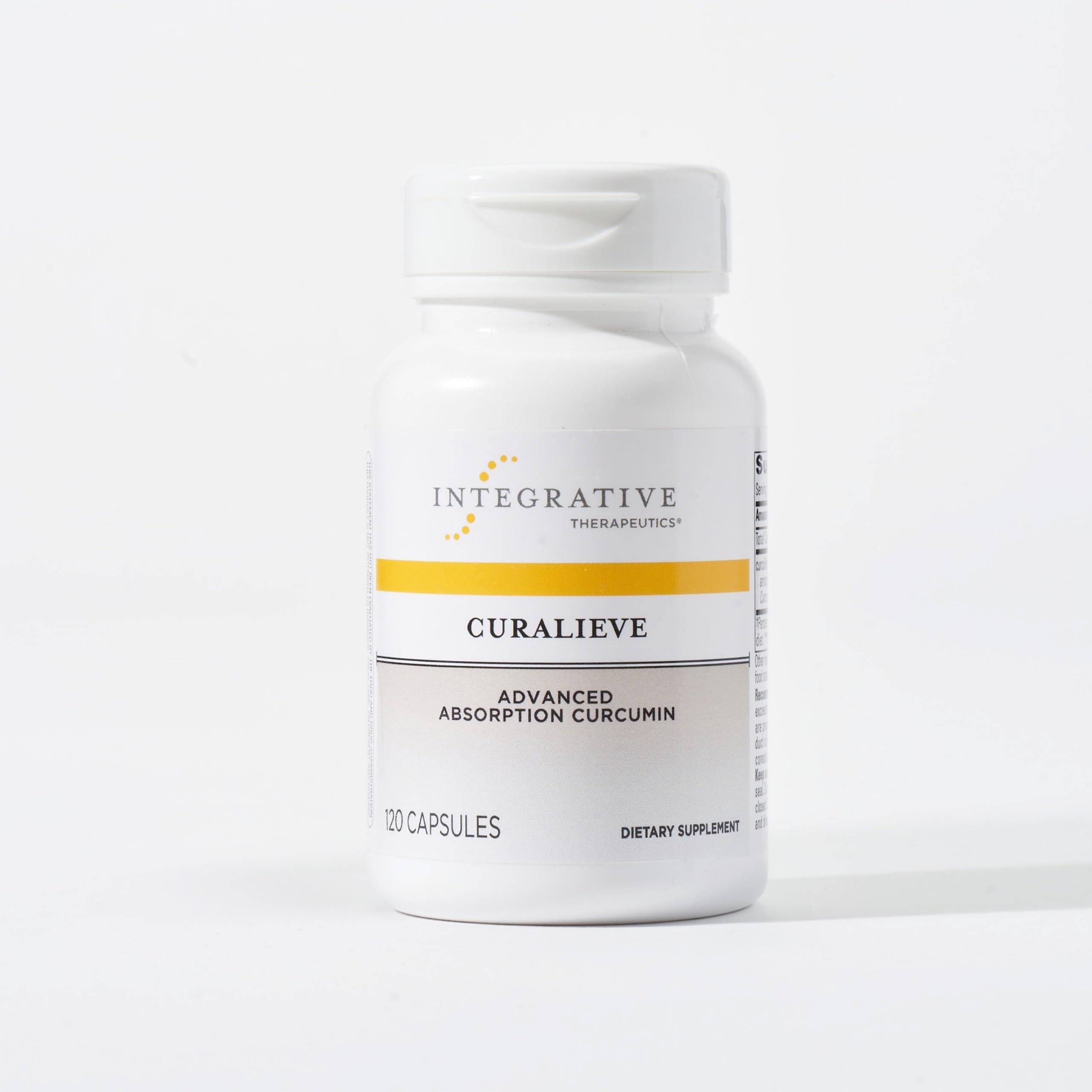Integrative Therapeutics Curalieve - Bioavailable Curcumin Dietary Supplement for Joint Support & Antioxidant Pathways - Vegan, Gluten-Free - 120 Capsules - Ideal for Active Lifestyles & Joint Health Maintenance