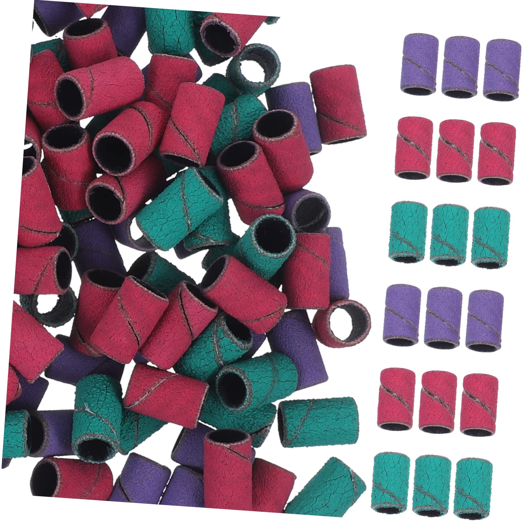 Minkissy 3 Sets Fine Grit Sanding Bands for Nail Drill - Professional Nail Polishing & Grinding Tools (3 Boxes x 3) - Perfect for Salon, Home Manicure & Nail Art Design