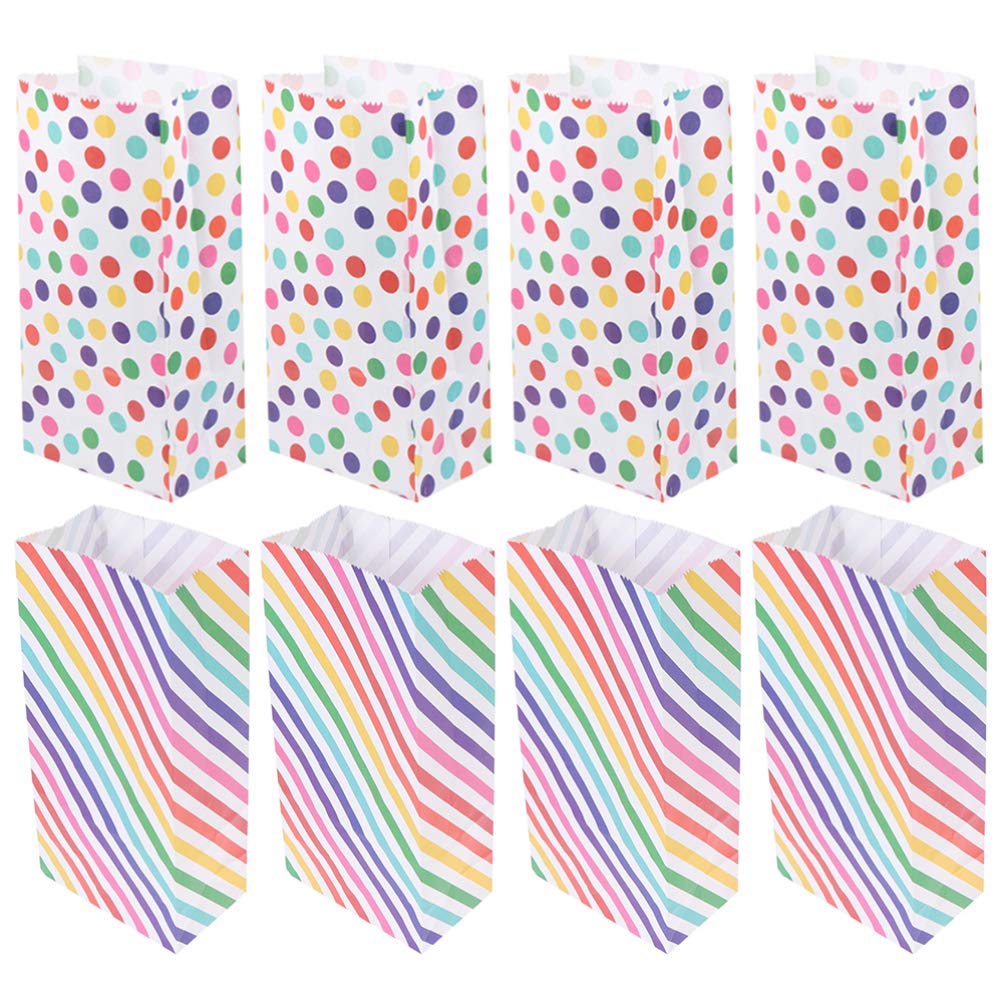 20Pcs Pink Polka Dot Paper Lunch Bags - Eco-Friendly Food Takeout Bags, Gift Wrapping Bags for Christmas, Birthday, Wedding & Holiday Parties | Perfect for Baking, Snacks, Picnics & Party Favors