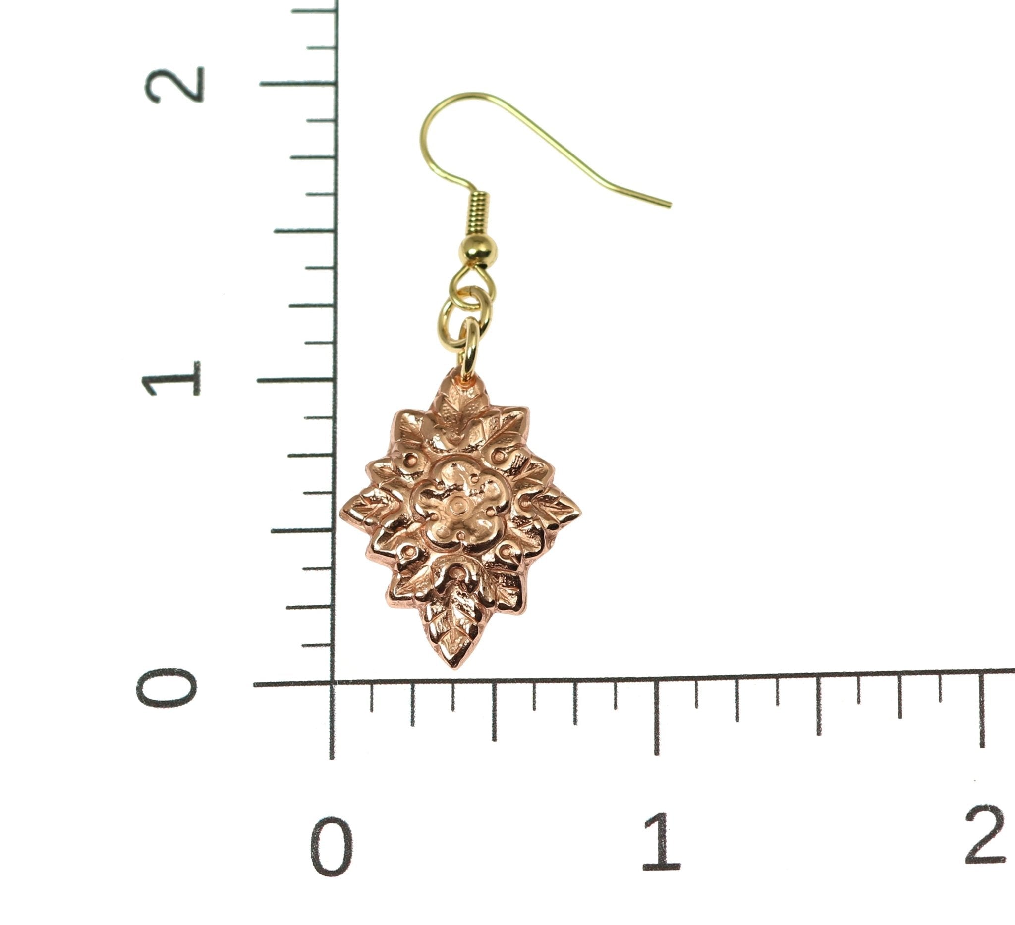 French Bouquet Copper Drop Earrings – Handmade Boho Dangle Jewelry for Women, Gift for Her | Perfect for Weddings, Parties & Special Occasions