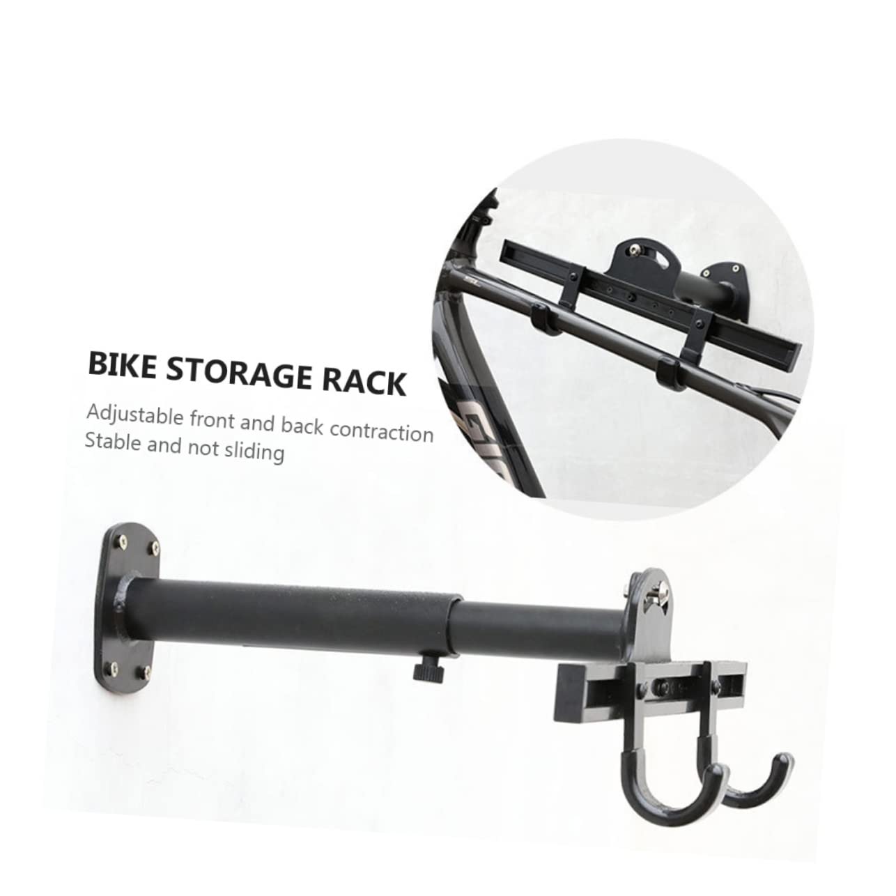 WOONEKY Bike Storage Rack - Wall Mount Bike Hanger & Stand for Bicycles | Space-Saving Bike Hook Organizer for Garage, Apartment & Indoor Cycling Storage