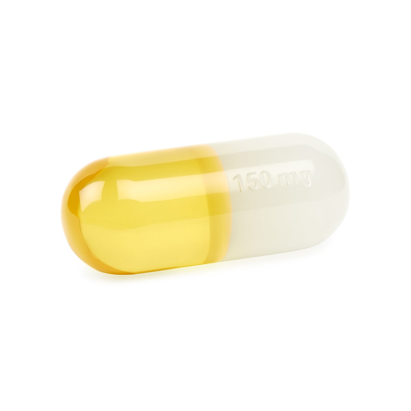 150mg Yellow Acrylic Pill - Premium Quality Medication for Pain Relief & Fever Reduction | Ideal for Home & Travel First Aid Kits