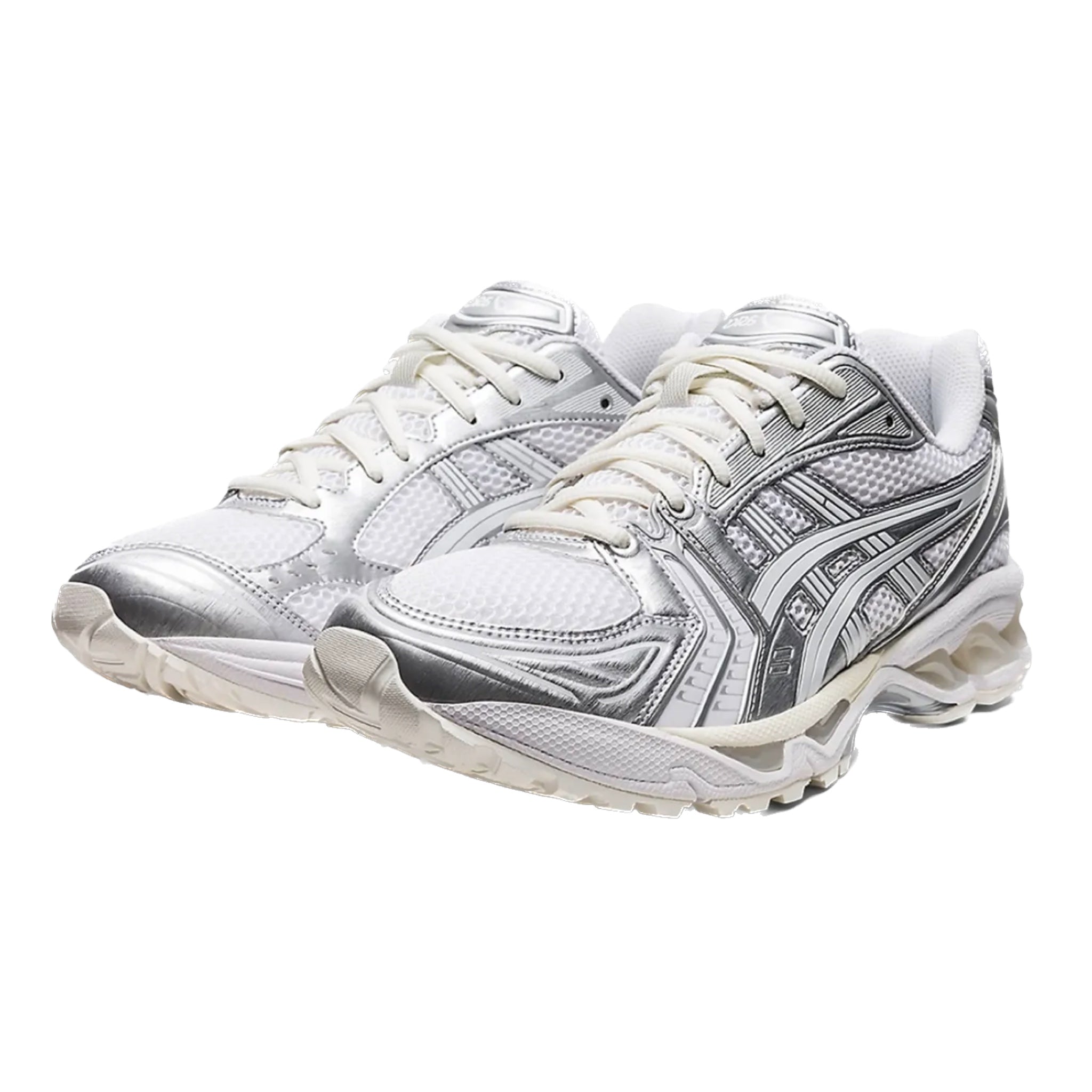 ASICS Gel-Kayano 14 Running Shoes - JJJJound Silver White Retro Sneakers for Men & Women | Comfortable Cushioned Athletic Shoes for Jogging, Gym Workouts & Casual Streetwear