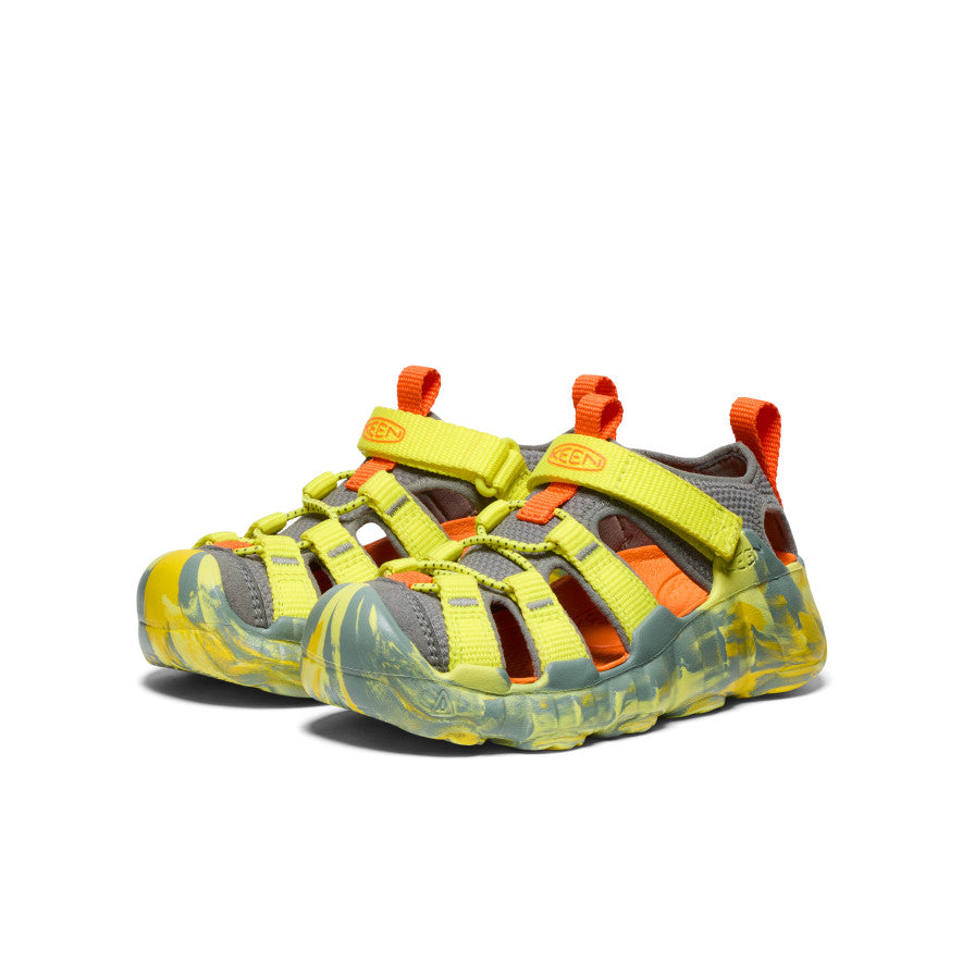 Little Kids' Hyperport H2 Sandal - Lightweight Water Shoes for Boys & Girls | Evening Primrose/Steel Grey | Perfect for Beach, Pool & Outdoor Play