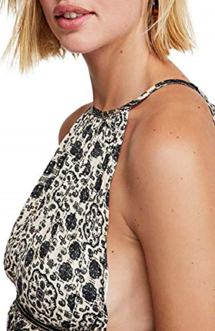 Free Women's Midsummer Day Printed Halter Tunic Top - Boho Chic Summer Beach Cover Up & Festival Outfit