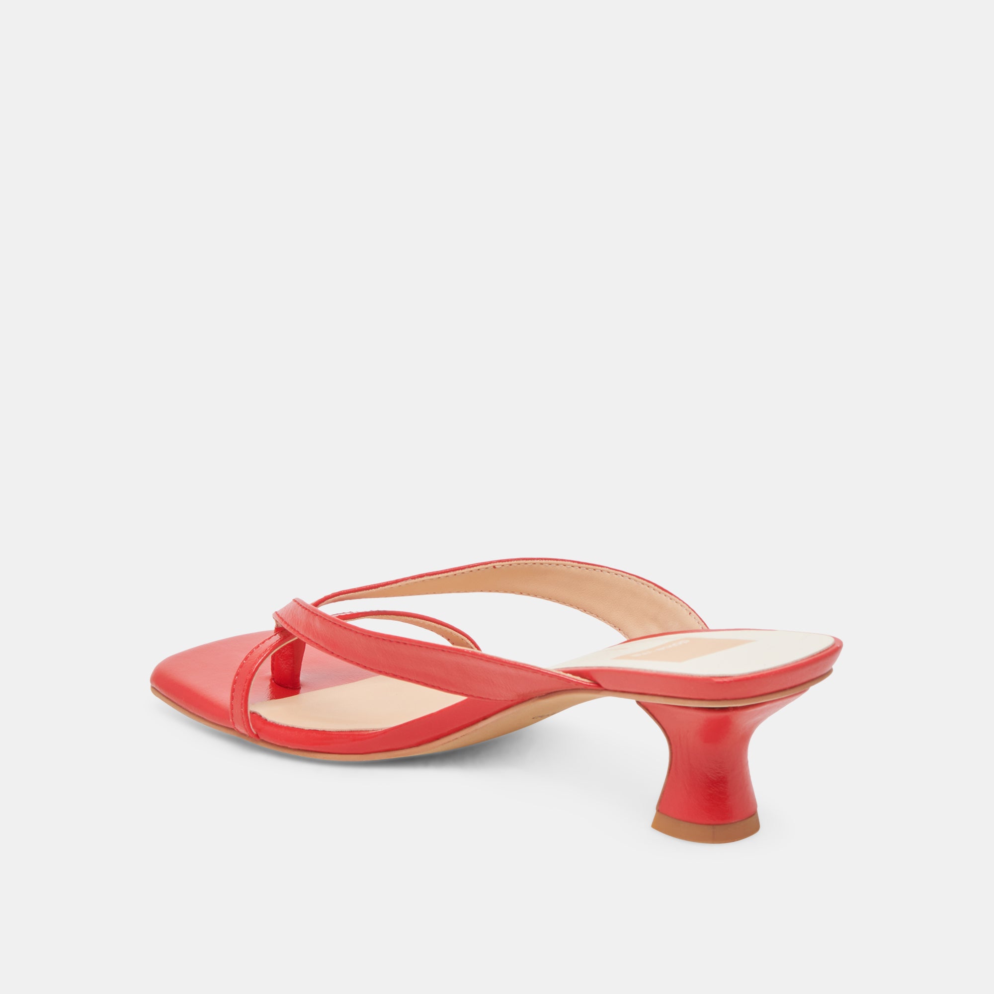 BREVEL Women's High Heels - Stylish Chili Red Leather Pumps for Party, Office & Special Occasions