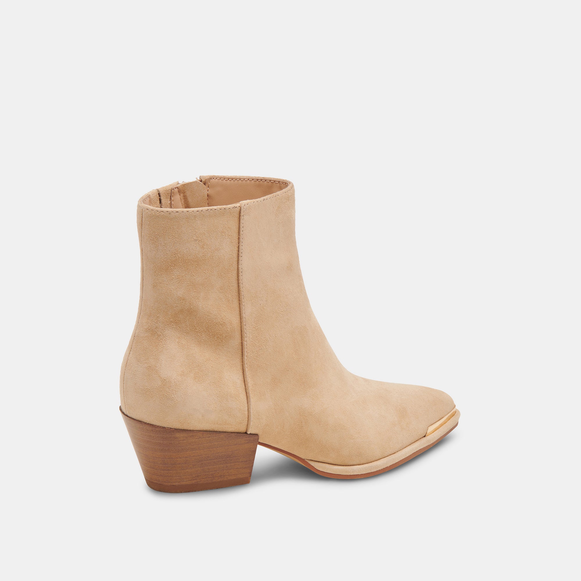 NONAH Women's Suede Booties in Tan - Comfortable Ankle Boots for Fall & Winter Fashion | Perfect for Office, Casual Outfits & Date Nights