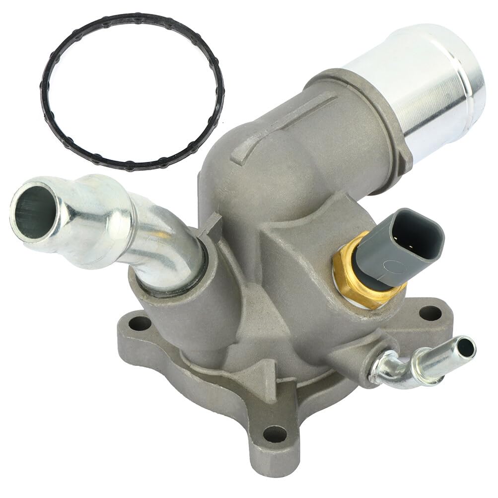 ROADFAR 5047772AB 5047263AB OEM Engine Coolant Thermostat Water Inlet Assembly Compatible with 2015-2017 Chrysler 200, 2013-2016 Dodge Dart, 2015-2016 Ram ProMaster City - Perfect for Engine Cooling System Repair & Maintenance