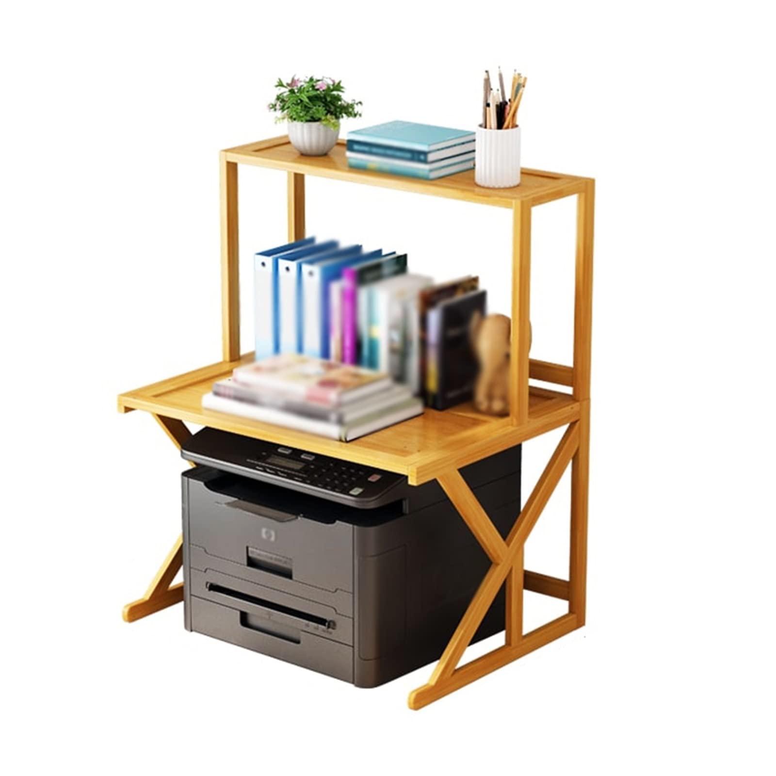 Multi-Layer Printer Stand Organizer - Desktop Printer Rack & Copier Shelf for Home & Office Storage | Perfect for Small Spaces & Workspace Organization