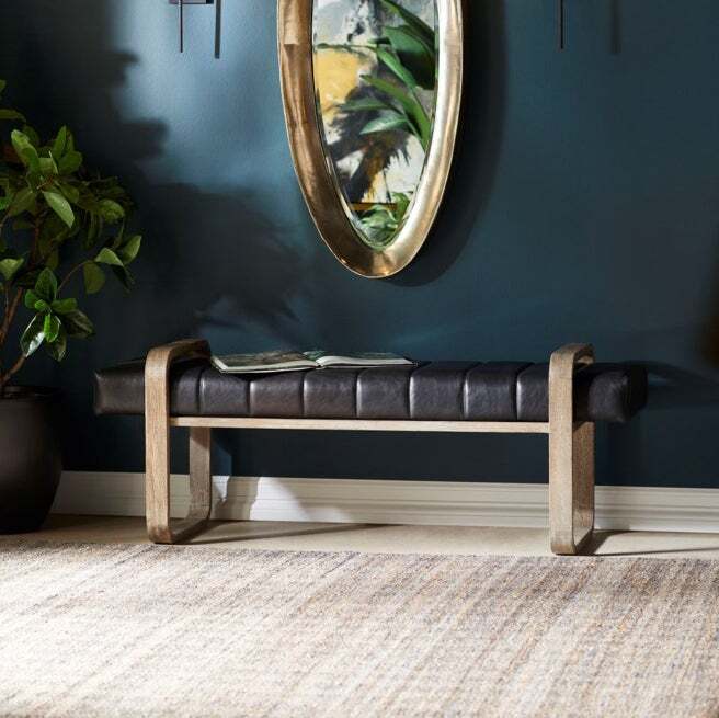Cyan Design 11332 Polar Wood Seating - Black Wooden Bench for Indoor & Outdoor Use | Perfect for Patio, Garden, and Entryway Decor
