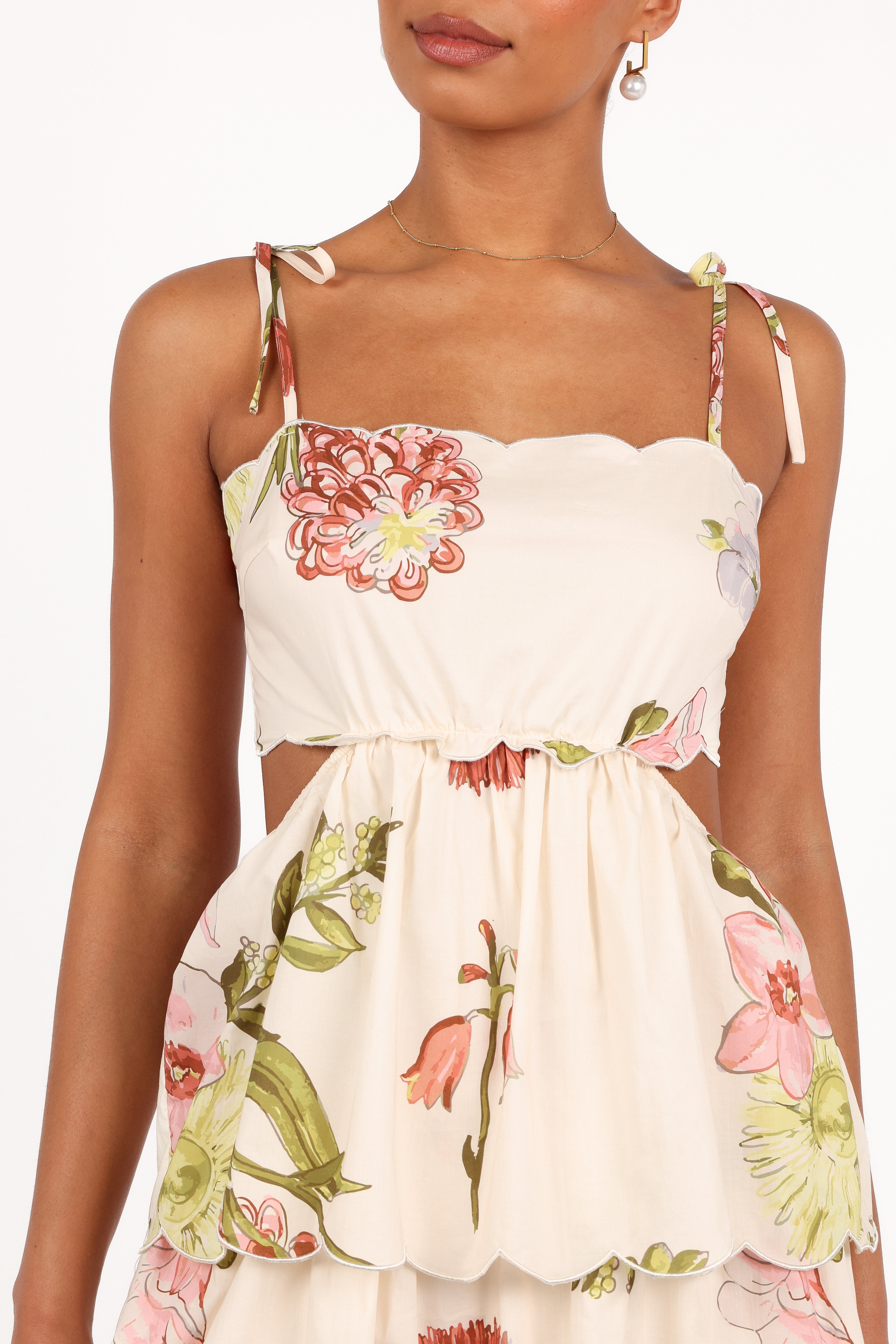Adelaide Maxi Dress with Native Floral Print - Elegant Long Flowy Summer Dress for Women | Perfect for Beach Vacations, Garden Parties, and Casual Outings