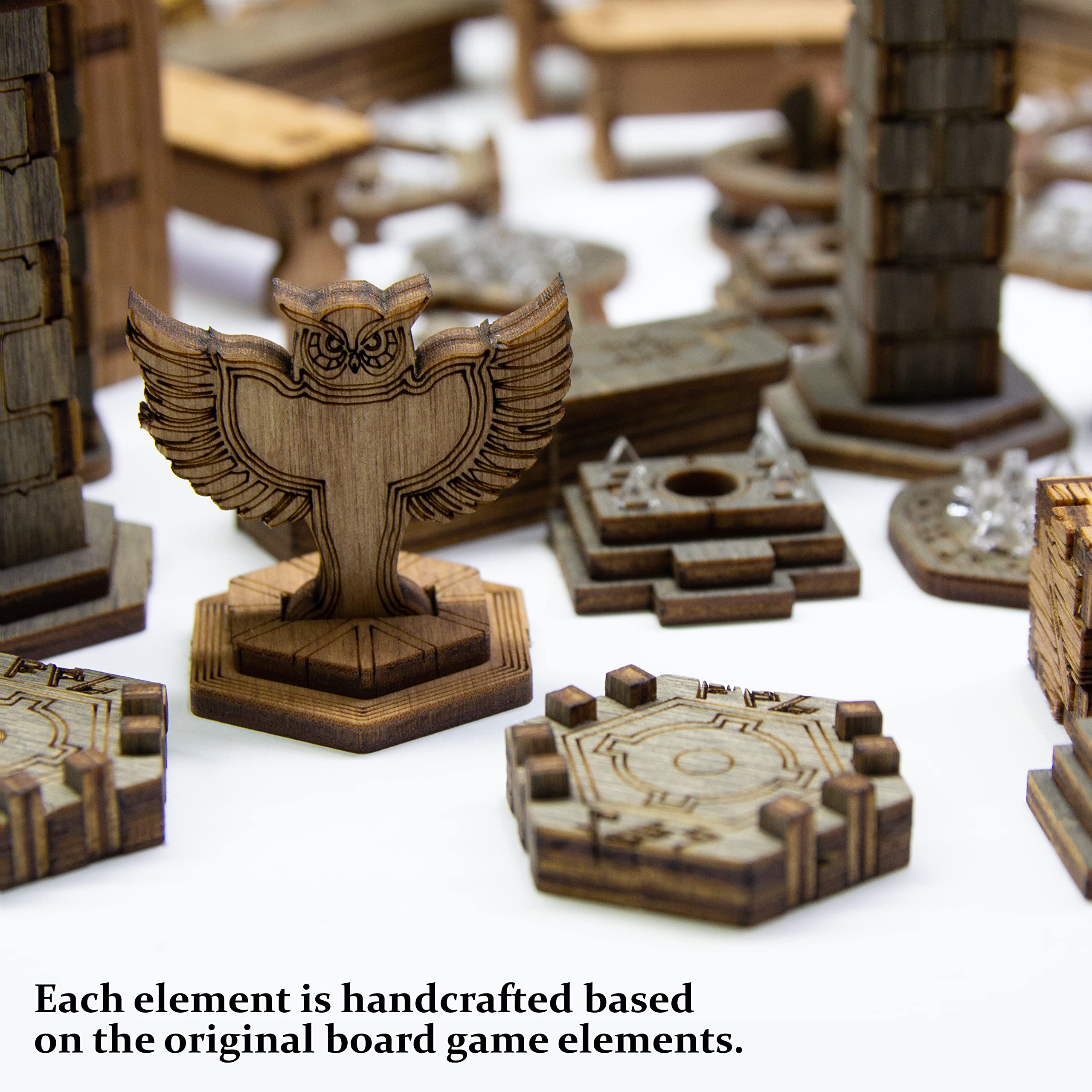 SMONEX 67-Piece Terrain Pack - Laser Engraved Game Tokens Compatible with Gloomhaven, Jaws of The Lion & Frosthaven Board Games - Perfect DND Accessories for RPG Campaigns and Tabletop Gaming
