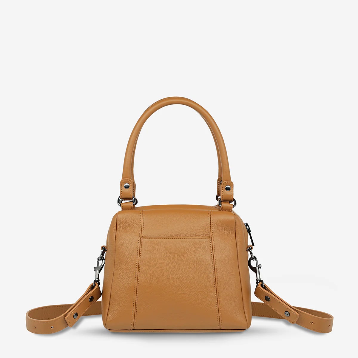 Status Anxiety Mini Mountains Crossbody Bag in Tan - Stylish & Compact for Everyday Use, Travel, and Work