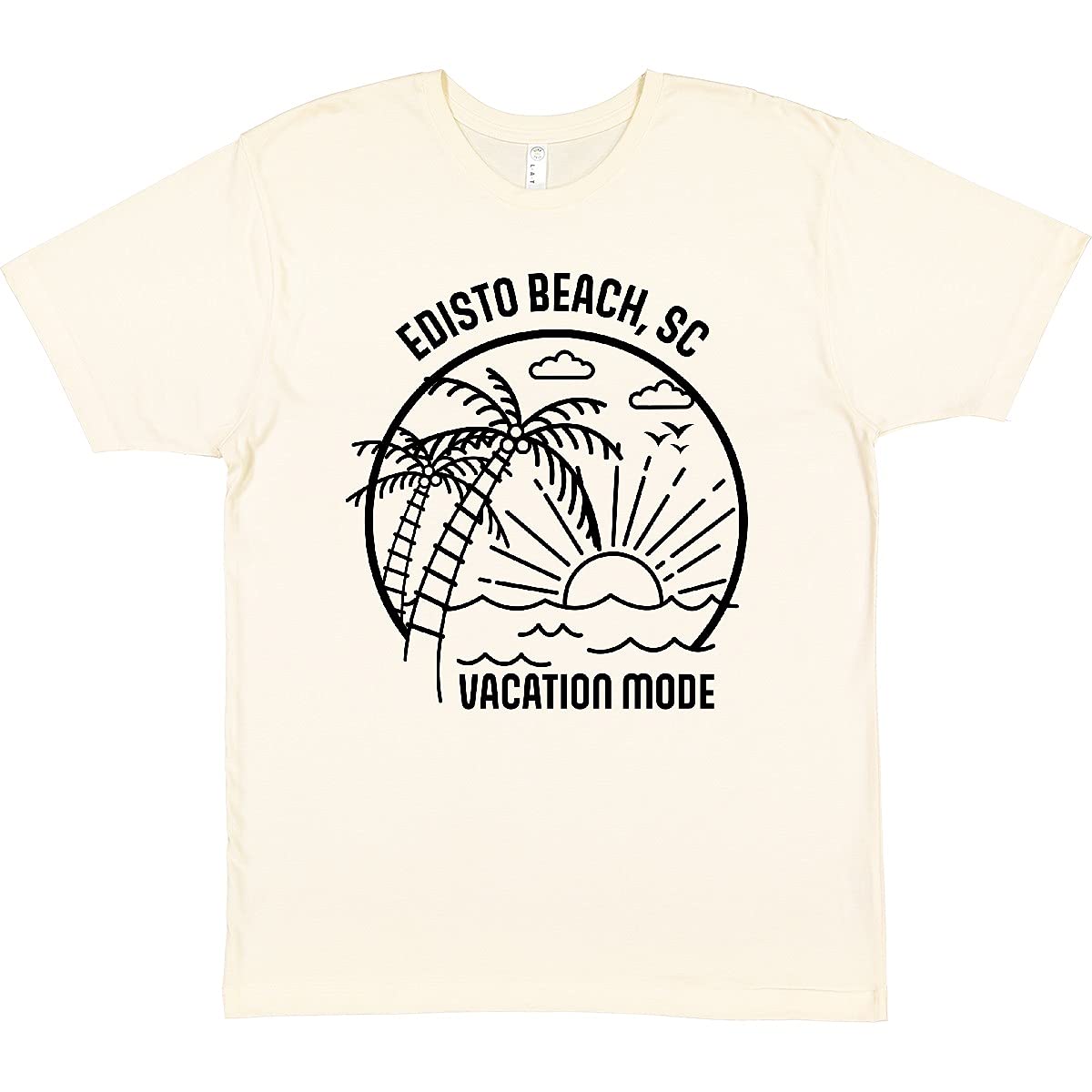 Inktastic Summer Vacation Mode Edisto Beach South Carolina T-Shirt | Comfortable Graphic Tee for Beach Lovers & Travel Enthusiasts | Perfect for Vacations, Road Trips & Casual Outings