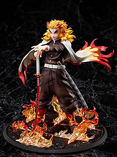 Aniplex Demon Slayer: Kimetsu no Yaiba Kyojuro Rengoku 1/8 Scale Figure - Flame Hashira Collectible Statue for Anime Fans & Home Decor