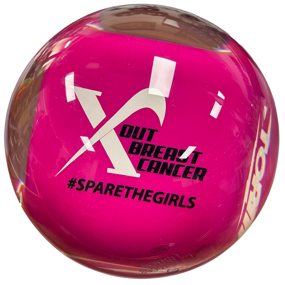 Storm Striking Out Breast Cancer Bowling Ball - 15lb Only | Pink Ribbon Charity Bowling Ball for Breast Cancer Awareness | Perfect for Fundraisers, Tournaments & Breast Cancer Support Events
