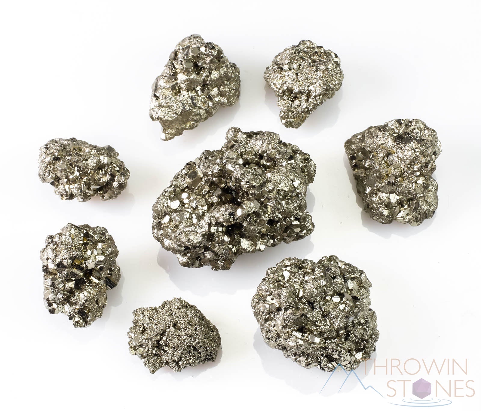 PYRITE Raw Crystal Cluster - Natural Healing Stones for Metaphysical & Home Decor | Energy Cleansing, Meditation & Spiritual Gifts