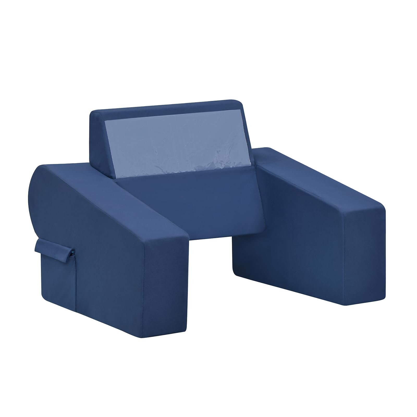 2-in-1 Reading Pillow with Lap Desk for Adults - High Density Memory Foam Back Support Pillow for Sitting in Bed, Sofa or Floor - Perfect for Laptop Use, Gaming, Working & Reading (Navy Blue) | Ideal for Home Office, Dorm Room & Cozy Relaxation