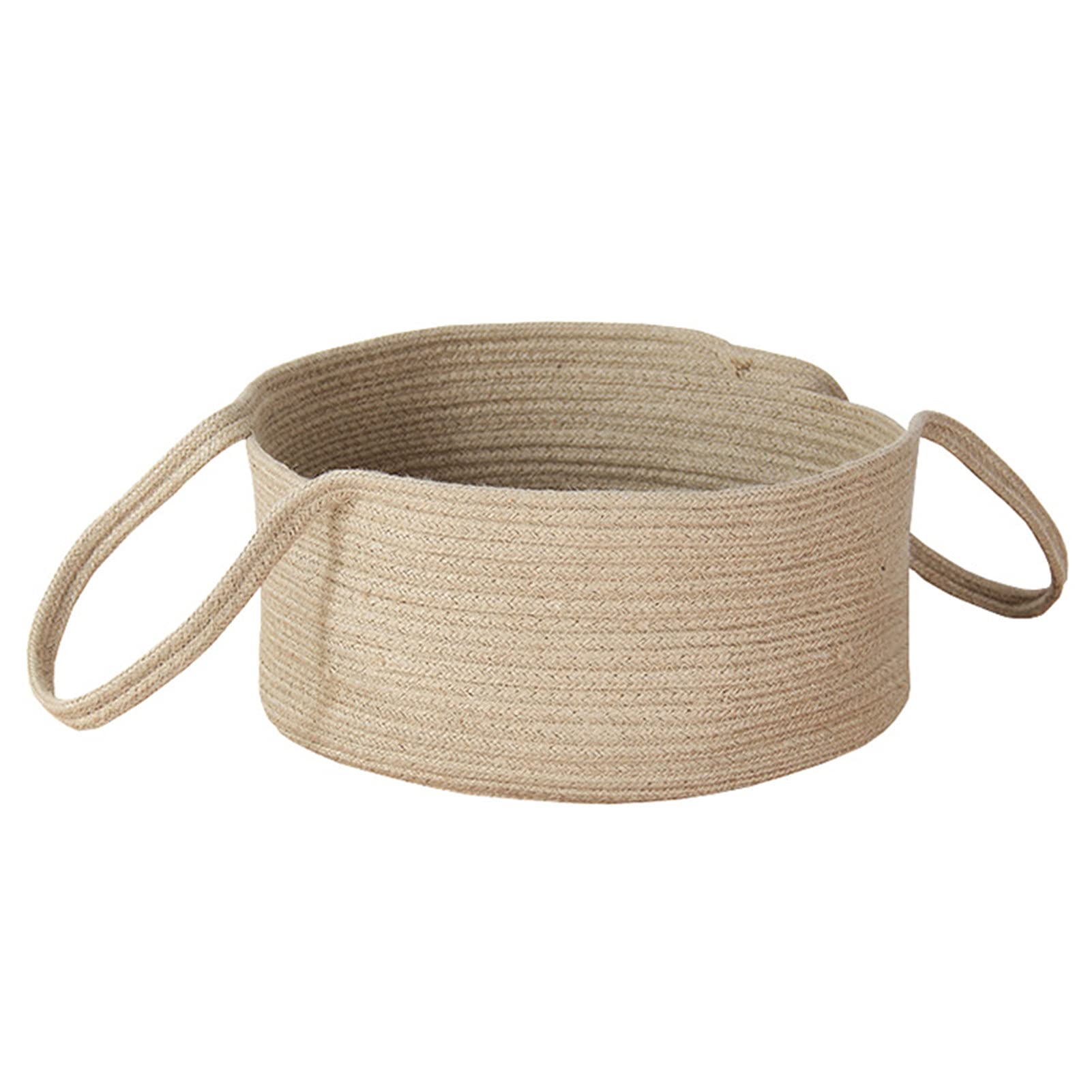 Eco-Friendly Jute Laundry Basket with Two Handles - Foldable Storage Hamper for Clothes, Bedroom & Bathroom Organization | Perfect for Home, Dorm, and Travel Use