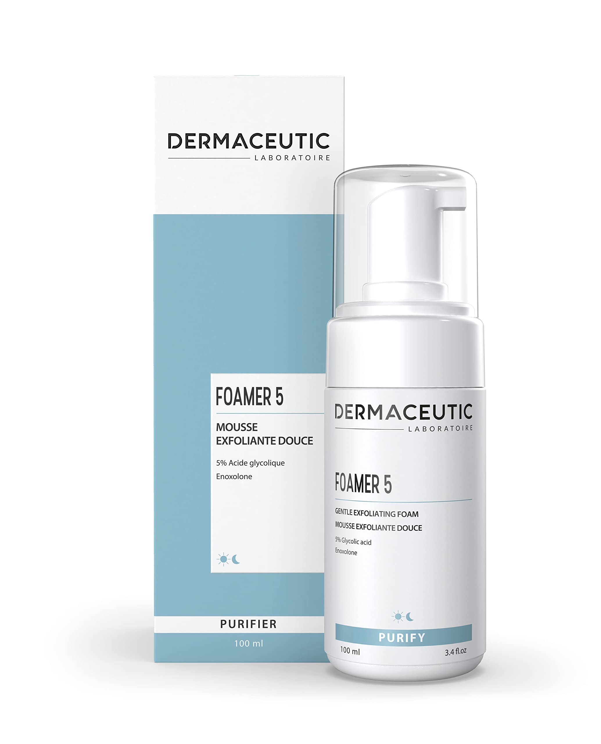 Dermaceutic Foamer 15 - Gentle Foaming Facial Cleanser for Brightening & Exfoliating - 100ml Clear Skin Face Wash for Daily Use & Glowing Complexion