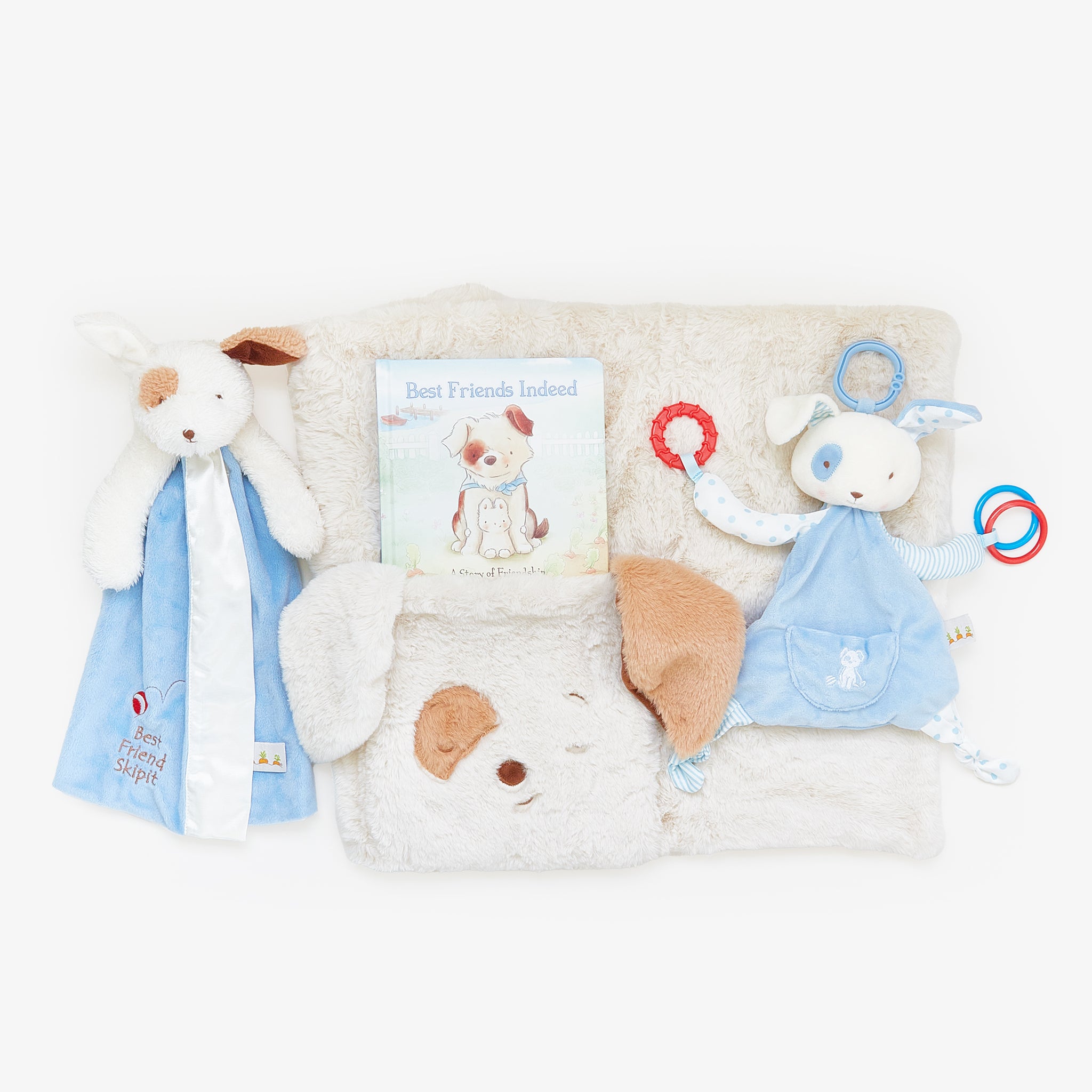 Hello Baby Boy Gift Set - Blue | Newborn Baby Shower Present, Christening & Birthday Gift for Boys - Perfect for Nursery Decor & Special Occasions