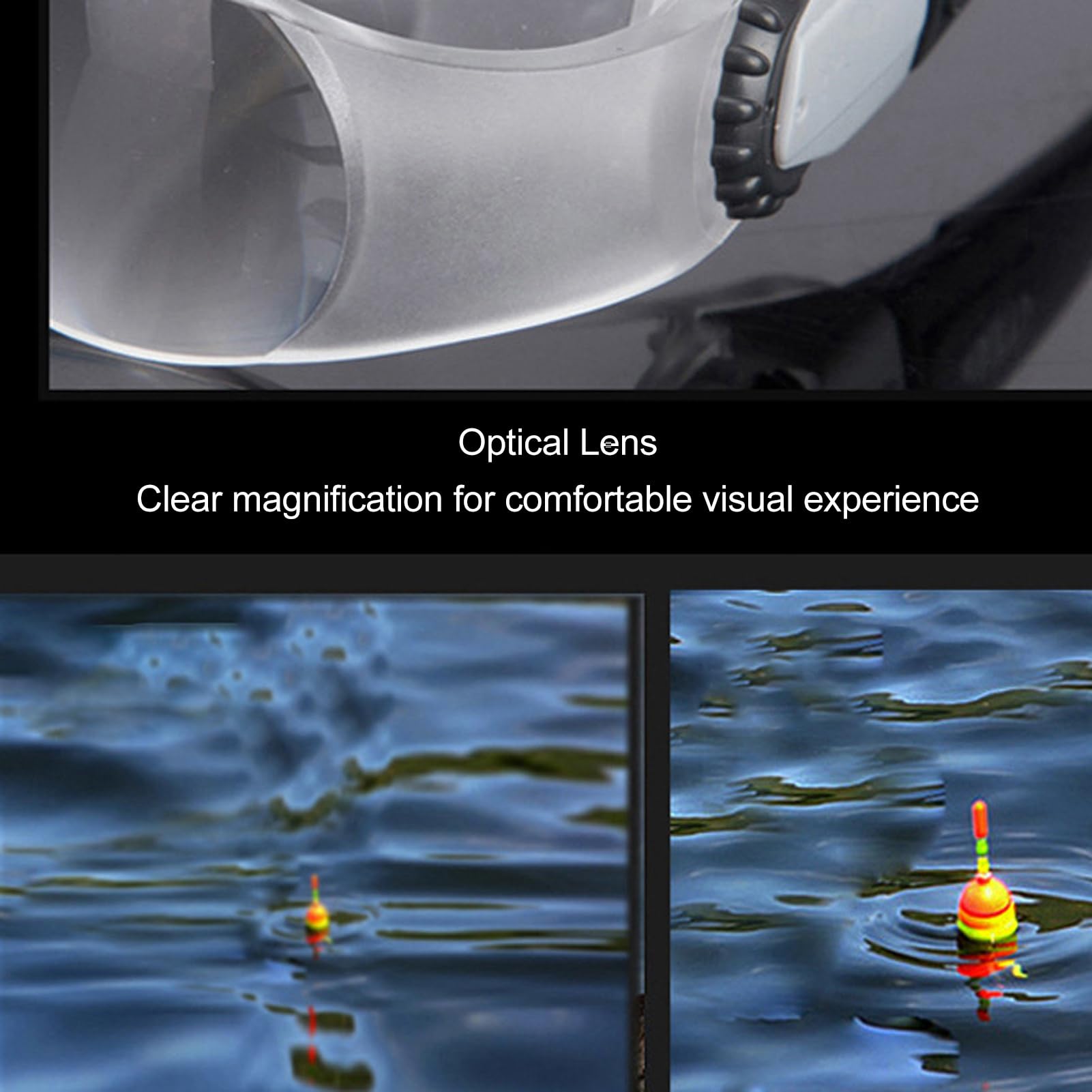 **4X Magnification Fishing Glasses – HD Polarized Lens, Adjustable Focus for Outdoor Activities – Perfect for Fishing, Hunting, Bird Watching & Concerts**