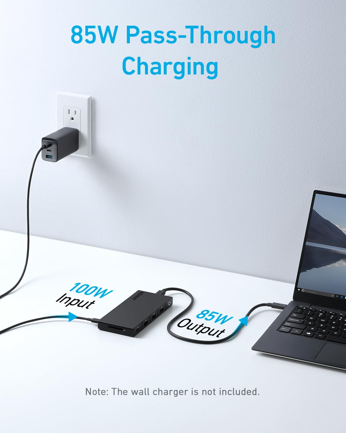 Anker 10-in-1 USB C Hub with 100W Power Delivery, Dual 4K HDMI, 4 USB-A/USB-C Ports, Ethernet, SD Card Slot - Compatible with MacBook Pro/Air, Dell XPS, HP, Lenovo & More - Perfect for Home Office, Remote Work & Video Conferencing