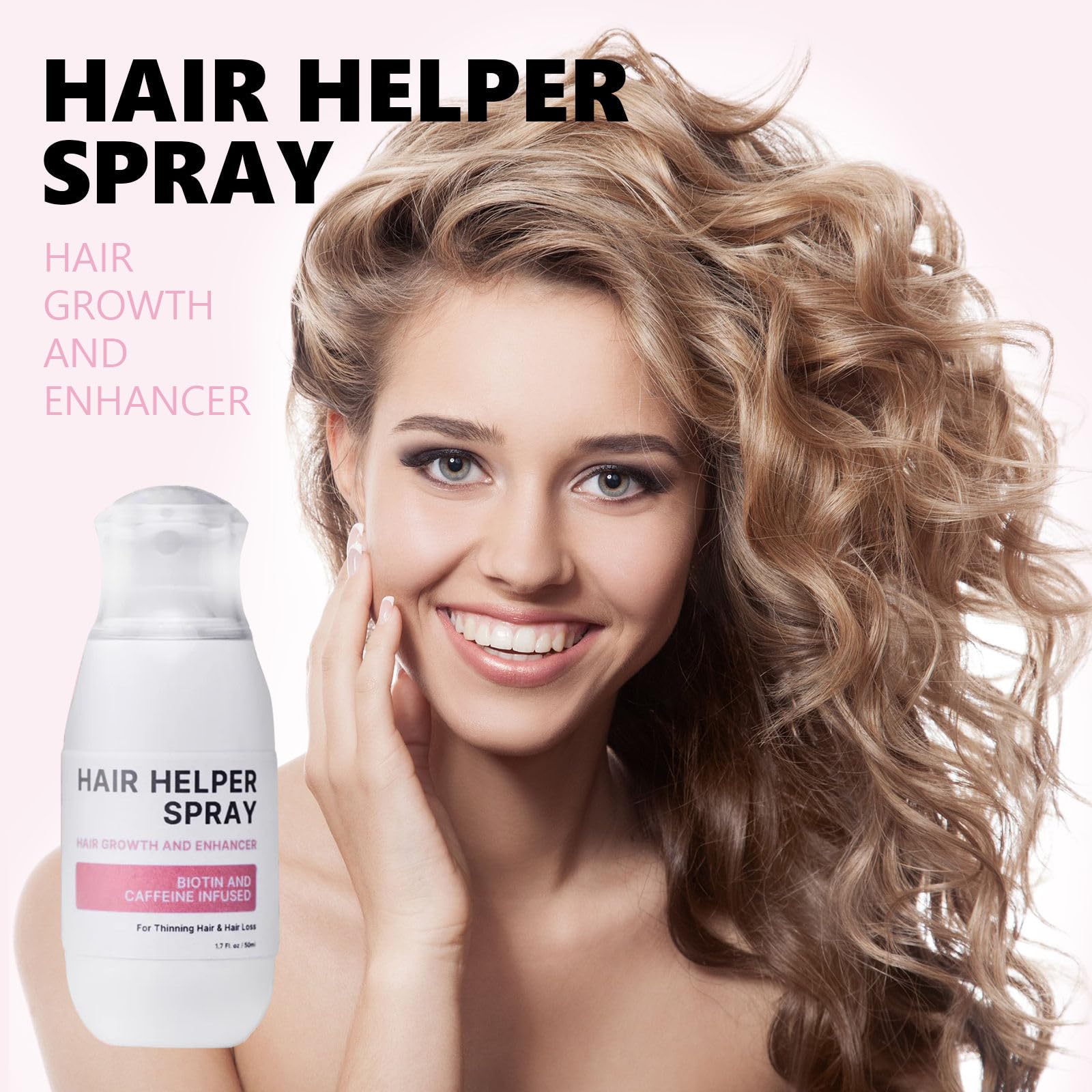 Hair Growth Spray - H-Regrow 2.0 Rice Water Treatment for Thicker & Longer Hair | Natural Hair Booster with Biotin & Keratin | Perfect for Daily Use at Home, Salon & Travel (1 Bottle)