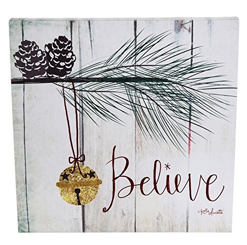 Believe LED Canvas Wall Art - Inspirational Home Decor for Living Room, Bedroom & Office - Modern Lighted Wall Hanging for Christmas, Wedding & Gifts