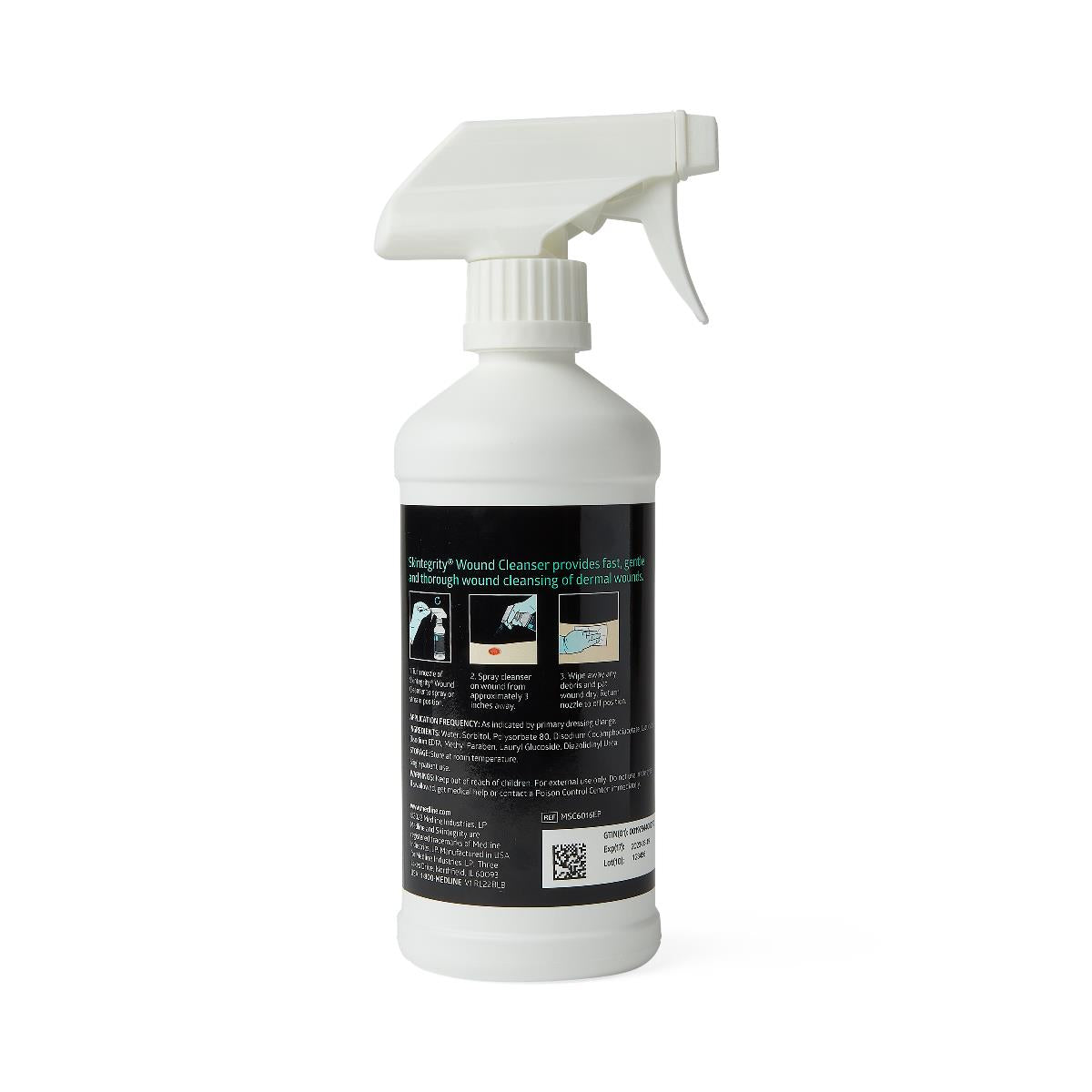 Skintegrity Wound Cleanser Spray - 16oz First Aid Solution for Cuts, Scrapes & Burns | Gentle Sterile Irrigation for Post-Surgery & Diabetic Wound Care