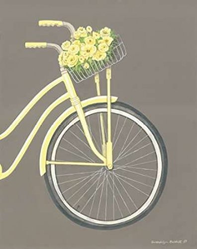 Gwendolyn Babbit Bicycle II Art Print - 8x10 Inch Vintage Cycling Poster for Home, Office & Cafe Decor
